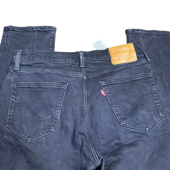 Levi's Premium Straight Leg Jeans, Black, Men's 34x32 - Picture 2 of 8